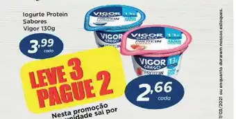 Iogurte Protein Sabores Vigor Leve 3 Pague 2 130g