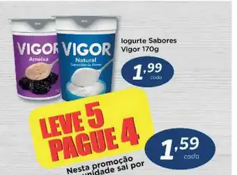 Iogurte Sabores Vigor Leve 5 Pague 4 170g