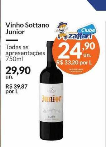 Zaffari Vinho Sottano Junior oferta