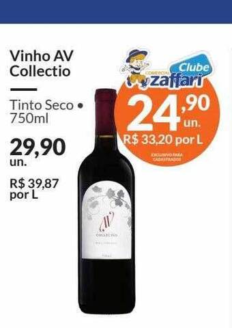 Zaffari Vinho Av Collectio oferta