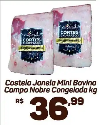 Costela Janela Mini Bovina Campo Nobre Congelada