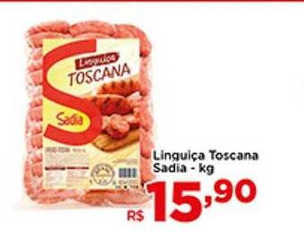 Shibata Supermercados Linguiça Toscana Sadia oferta