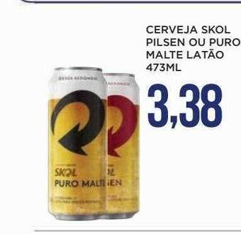 Apoio Mineiro Cerveja Skol Pilsen Ou Puro Malte Latão oferta
