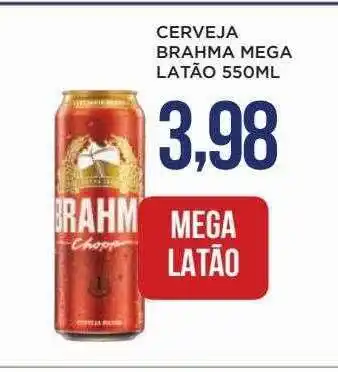 Apoio Mineiro Cerveja Brahma Mega Latão oferta