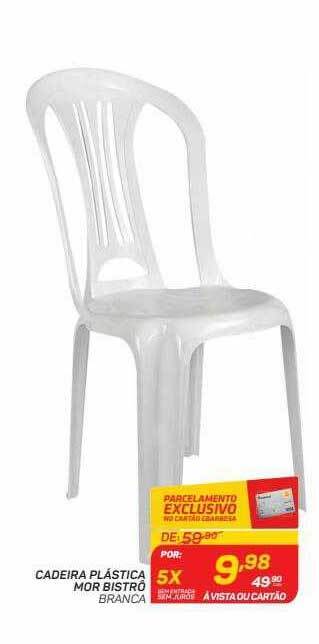 GBarbosa Cadeira Plástica Mor Bistrô oferta