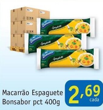 Nordestão Macarrao espaguete Bonsabor pct 400g oferta