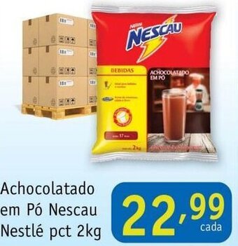 Nordestão Achocolatado em po Nescau Nestle pct 2kg oferta