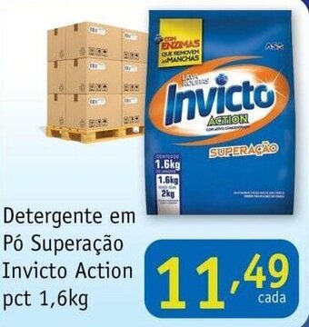 Detergente em po Superacao Invicto Action pct 1.6kg