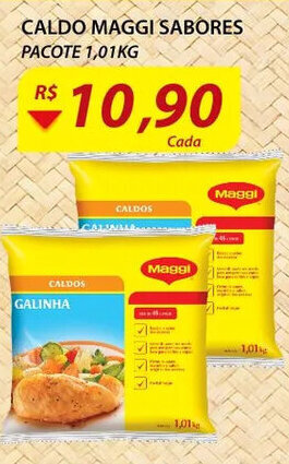 Assaí Atacadista Caldo Maggi Sabores pacote 1.01kg oferta