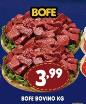 Supermercados Cristal Bife Bovino 1kg oferta