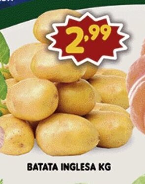 Supermercados Cristal Batata Ingelsa 1kg oferta