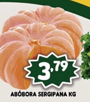 Supermercados Cristal Abobora Segripana 1kg oferta
