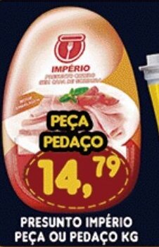 Supermercados Cristal Presunto Imperio peca ou pedaco 1kg oferta