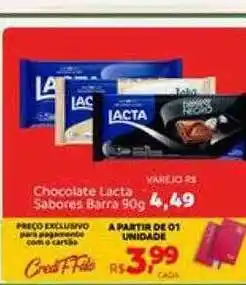 Max Atacadista Chocolate Lacta Sabores Barra oferta