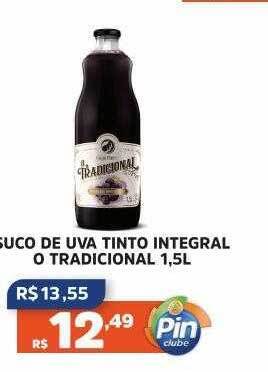 Pinheiro Supermercado Suco De Uva Tinto Integral O Tradicional oferta
