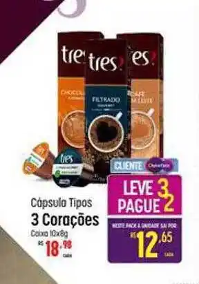 Muffato Cápsula Tipos 3 Corações Leve 3 Pague 2 oferta