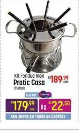 Muffato Kit Fondue Inox Pratic Casa oferta