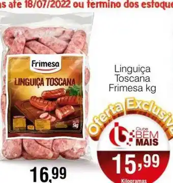 Supermercado Bem Barato Linguiça Toscana Frimesa oferta