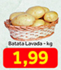Shibata Supermercados Batata Lavada 1kg oferta