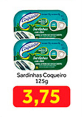 Shibata Supermercados Sardinhas Coqueiro 125g oferta
