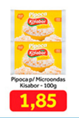 Shibata Supermercados Pipoca p/ Microondas Kisabor 100g oferta