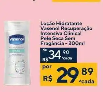Drogaria Coop Loção Hidratante Vasenol Recuperação Intensiva Clinicla Pele Seca Sem Fragância oferta