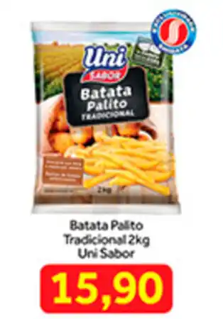 Shibata Supermercados Batata Palito Tradicional 2kg uni Sabor oferta
