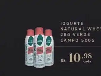 Iogurte Natural Whey Verde Campo