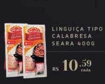 Empório Bahamas Linguiça Tipo Calabresa Seara oferta