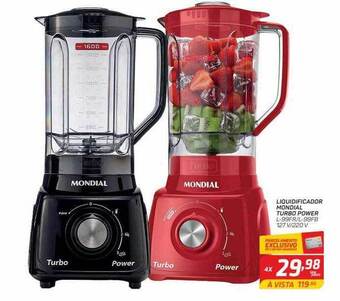 GBarbosa Liquidificador Mondial Turbo Power oferta