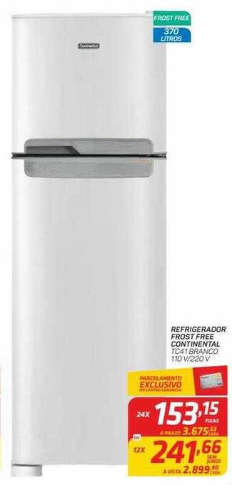 GBarbosa Refrigerador Frost Free Continental oferta