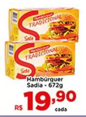 Shibata Supermercados Hambúrguer Sadia oferta