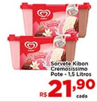 Sorvete Kibon Cremosissimo Pote
