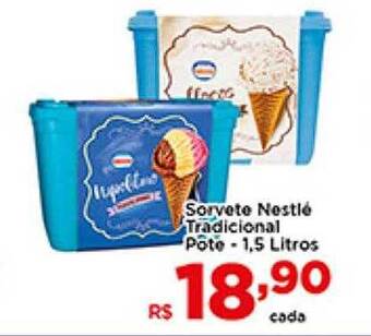 Shibata Supermercados Sorvete Nestlé Tradicional oferta