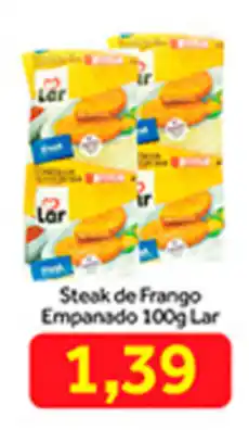 Shibata Supermercados Steak de Frango Empanado 100g Lar oferta