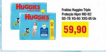 Spani Atacadista Fraldas Huggies Tripla Proteção Hiper oferta