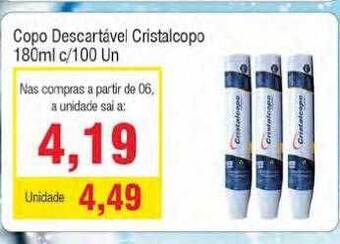 Copo Descartável Cristalcopo
