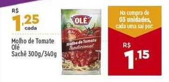 Supper Rissul Molho De Tomate Olé oferta