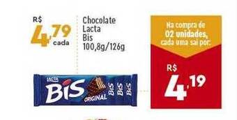 Supper Rissul Chocolate Lacta Bis oferta