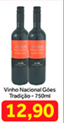 Shibata Supermercados Vinho Nacional Goes Tradicao 750ml oferta