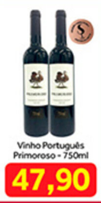 Shibata Supermercados Vinho Portugues Primoroso 750ml oferta