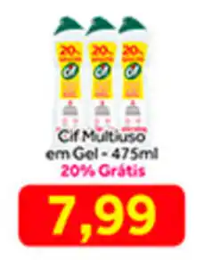 Shibata Supermercados Cif Multiuso em Gel 475ml oferta