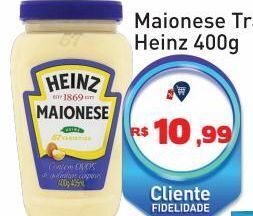 Tonin Superatacado Maionese tradicional heinz 400g oferta