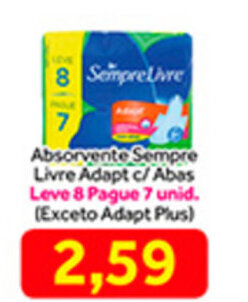 Shibata Supermercados Absorvente Sempre Livre Adapt c/ Abas oferta