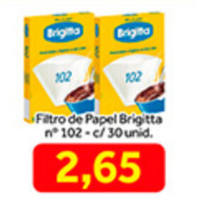 Shibata Supermercados Filtro de Papel Brigitta n102 - c/30 unid. oferta