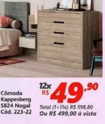 Lojas Becker Comoda Kappessberg S824 Nogal oferta