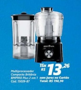 Lojas Becker Multiprocessador Compacto Britania oferta