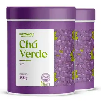 Pão de Açúcar Kit 2 chá verde uva nutraway 200g oferta