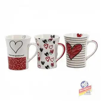 Supermercados Santa Helena Caneca yangzi porcelana love 340ml oferta