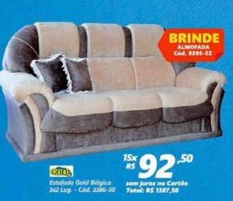 Lojas Becker Estofado Gold Belgica oferta